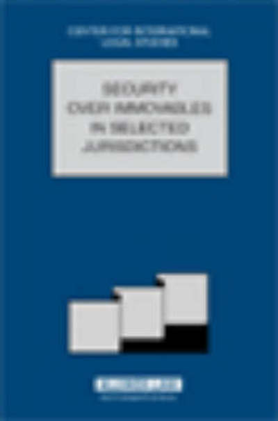 Cover for Dennis Campbell · Security over Immovables in Selected Jurisdictions: Security over Immovables in Selected Jurisdictions - Comparative Law Yearbook Series Set (Gebundenes Buch) (2008)