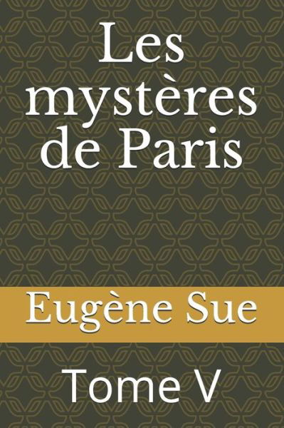 Cover for Eugene Sue · Les mysteres de Paris (Paperback Book) (2020)