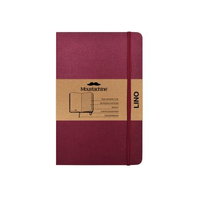 Cover for Moustachine · Moustachine Classic Linen Pocket Burgundy Dotted Flex (Book) (2024)