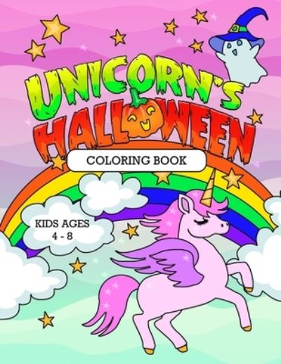 Cover for Langley Midnight · Unicorns Halloween: Coloring Book for Kids (Paperback Bog) (2022)