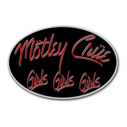 Motley Crue Pin Badge: Girls, Girls, Girls - Mötley Crüe - Koopwaar - Unlicensed - 5055295302303 - 11 december 2014