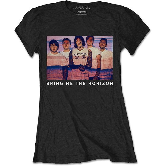 Bring Me The Horizon Ladies T-Shirt: Photo Lines - Bring Me The Horizon - Koopwaar - Bravado - 5055979930303 - 