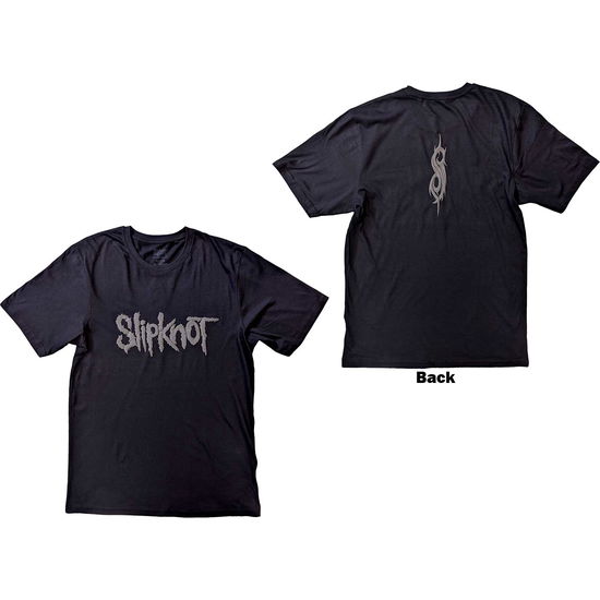 Slipknot Unisex Hi-Build T-Shirt: Logo (Back Print) - Slipknot - Merchandise -  - 5056561075303 - 