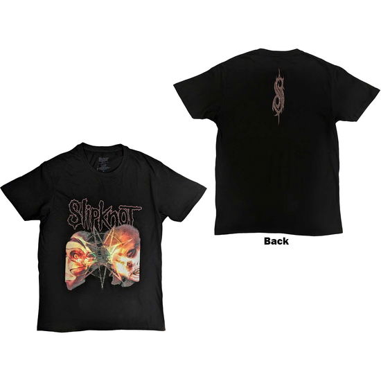 Cover for Slipknot · Slipknot Unisex T-Shirt: 2 Faces (Black) (Back Print) (T-shirt) [size S] (2023)