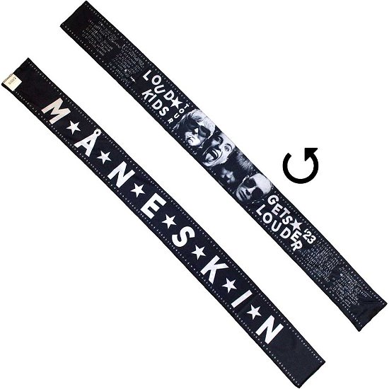 Maneskin Unisex Head Tie: Loud Kids European Tour '23 (Back Print & Ex-Tour) - Måneskin - Merchandise -  - 5056737238303 - 