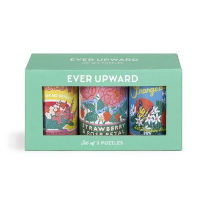 Cover for Galison · Ever Upward Set of 3 Puzzles in Tins (GAME) (2022)