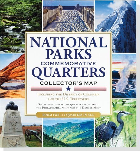 Cover for Peter Pauper Press · National Parks Commemorative Quarters Collector's Map 2010-2021 (Includes Both Mints!) (Innbunden bok) [Map edition] (2013)