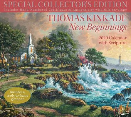 Kal. Kinkade:New Beginnings 2020 - Thomas Kinkade - Livros - Andrews McMeel Publishing - 9781449499303 - 28 de maio de 2019