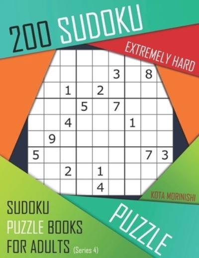 Cover for Kota Morinishi · 200 Sudoku Extremely Hard (Paperback Book) (2019)