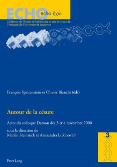 Cover for Autour de la Cesure: Actes Du Colloque Damon Des 3 Et 4 Novembre 2000 - Echo (Pocketbok) (2003)