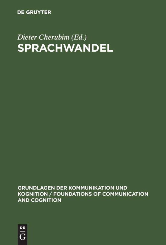 Cover for Dieter Cherubim · Sprachwandel.Gruyter (Book) (1979)