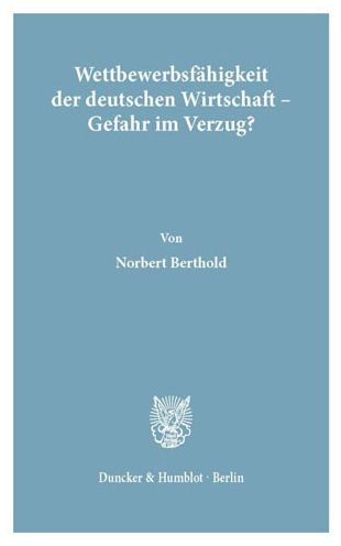 Cover for Berthold · Wettbewerbsfähigkeit der deuts (Book) (1992)