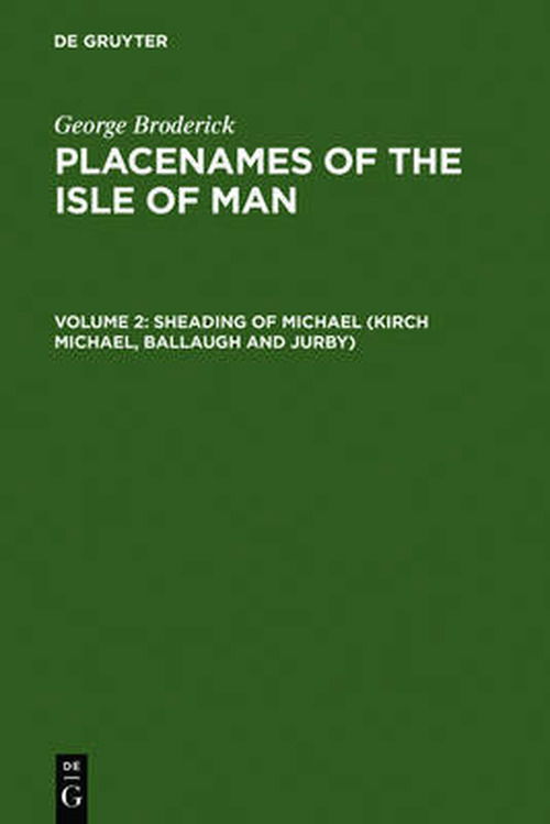 Cover for G. Broderick · Placenames.Isle of Man.02 (Book) (1995)