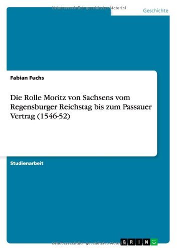 Cover for Fuchs · Die Rolle Moritz von Sachsens vom (Paperback Book) [German edition] (2012)