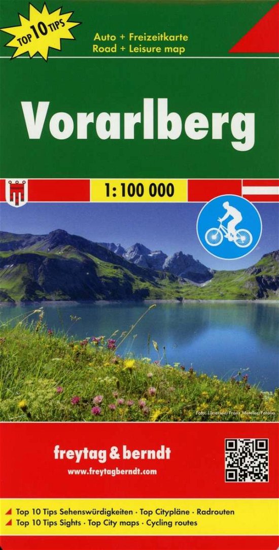Cover for Vorarlberg Road-,Cycling- &amp; Leisure Map 1:100.000 (Landkart) (2018)