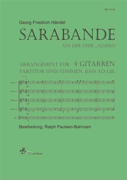 Cover for Handel · Sarabande (aus &quot;Almira&quot;),4Git. (Book)