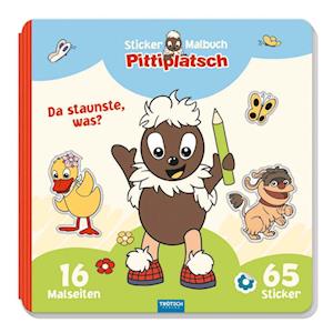 Trötsch Unser Sandmännchen Malbuch Stickermalbuch Pittiplatsch -  - Böcker - Trötsch Verlag GmbH & Co. KG - 9783965526303 - 21 april 2022