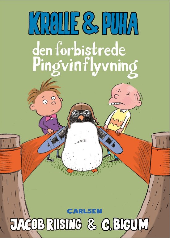 Cover for Jacob Riising · Krølle &amp; Puha: Krølle &amp; Puha (2) - Den forbistrede pingvinflyvning (Bound Book) [1. Painos] (2019)