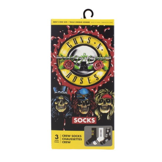 Cover for Guns N Roses · Gun N Roses Socks 3 Pack In Gift Box (One Size) (CLOTHES) (2024)