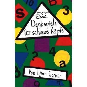 52 TM Spiele - Denkspiele für - Lynn Gordon - Merchandise - Verlag Antje Kunstmann GmbH - 4260164590304 - 