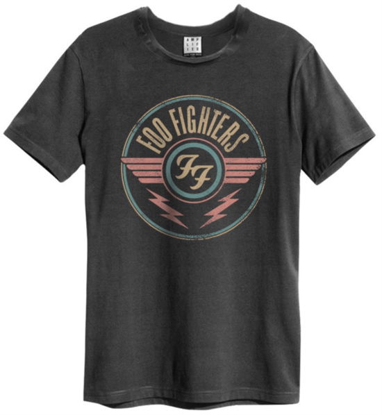 Foo Fighters Ff Air Amplified Vintage Charcoal Large T Shirt - Foo Fighters - Merchandise - AMPLIFIED - 5054488162304 - 21. august 2020