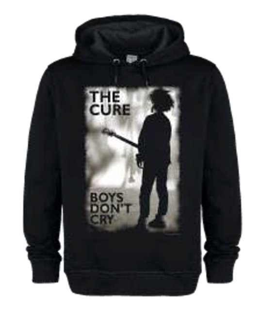 Cure Boys Dont Cry Amplified Vintage Black Small Hoodie Sweatshirt - The Cure - Produtos - AMPLIFIED - 5054488894304 - 