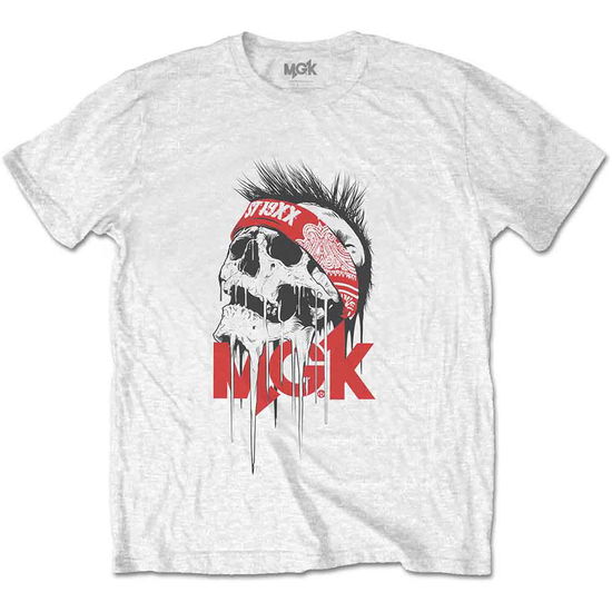 Cover for Machine Gun Kelly · Machine Gun Kelly Unisex T-Shirt: Invincible (T-shirt) [size S] [White - Unisex edition]