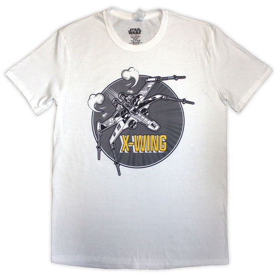 Cover for Star Wars · Star Wars Unisex T-Shirt: X-Wing Graphic (White) (T-shirt) [size S] (2024)