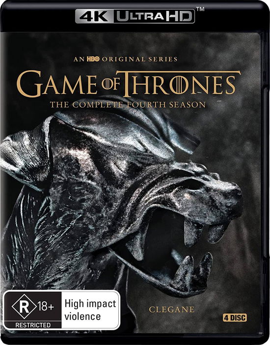 Cover for Harington, Kit, Headey, Lena, Turner, Sophie, Clarke, Emilia, Williams, Maisie, Glen, Iain, Coster-waldau, Nikolaj, Dinklage, Peter, Maclaren, Michelle, Graves, Alex, Weiss, D.b., Marshall, Neil, Sakharov, Alik · Game of Thrones: Season 4 (4k) (New Packaging) (4K Ultra HD) (2022)