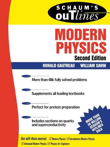 Cover for Ronald Gautreau · Schaum's Outline of Modern Physics (Paperback Bog) (1999)