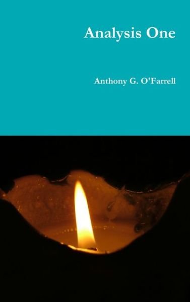 Cover for Anthony G. O'Farrell · Analysis One (Hardcover Book) (2017)
