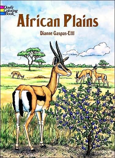 Cover for Dianne Gaspas-Ettl · African Plains Coloring Book - Dover Nature Coloring Book (MERCH) (2003)