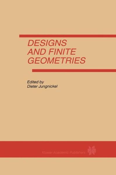 Cover for D. Jungnickel · Designs and Finite Geometries (Hardcover Book) (1996)