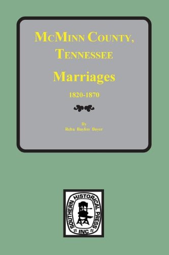 Cover for Beba Bayless Boyer · Mcminn County, Tennessee Wills &amp; Estate Records, 1820-1870 (Paperback Book) (2013)