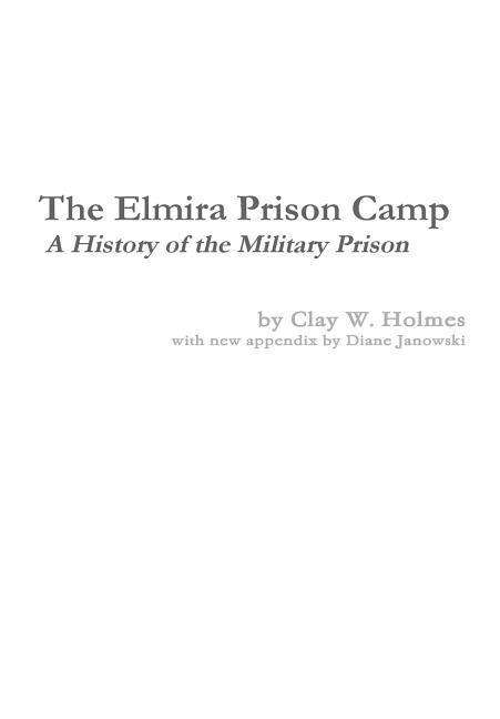 Cover for Diane Janowski · The Elmira Prison Camp - A History of the Military Prison (Hardcover Book) (2015)