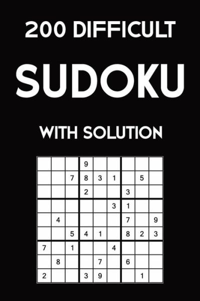 Cover for Tewebook Sudoku Puzzle · 200 difficult Sudoku with solution (Pocketbok) (2019)