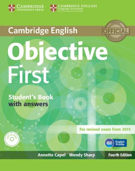 Cover for Annette Capel · Objective First Student's Book with Answers with CD-ROM - Objective (Book) [4 Revised edition] (2014)