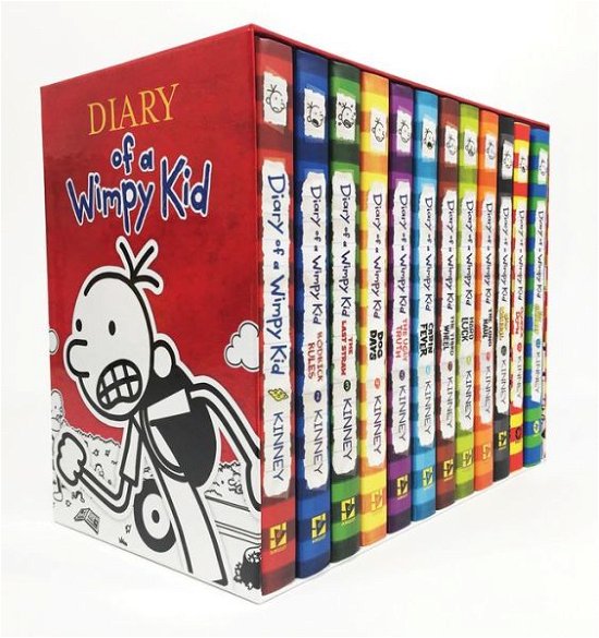 Diary of a Wimpy Kid Box of Books 1-12 - Jeff Kinney - Kirjat -  - 9781419734304 - maanantai 1. lokakuuta 2018