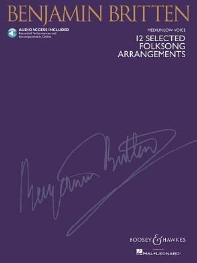 Cover for Benjamin Britten · 12 Selected Folksong Arrangements (Book) (2009)