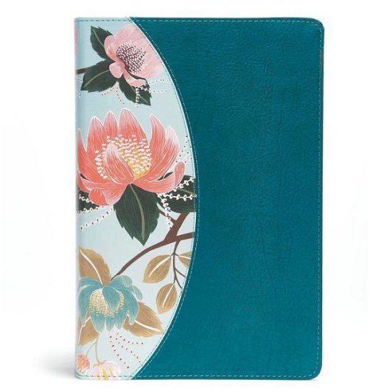Cover for C. S. B. Bibles CSB Bibles by Holman · CSB Study Bible for Women, Teal Flowers LeatherTouch, Indexed (Book) (2018)