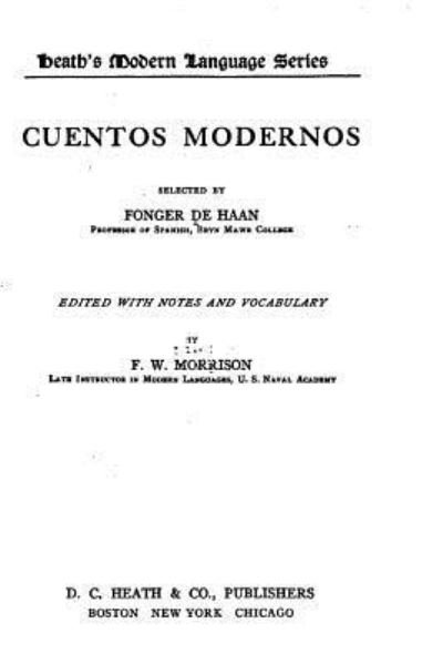 Cover for Fonger De Haan · Cuentos modernos (Paperback Bog) (2016)