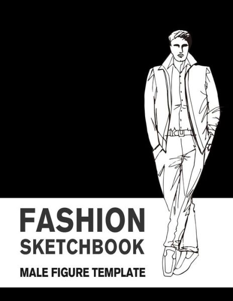 Cover for Lance Derrick · Fashion Sketchbook Male Figure Template (Paperback Book) (2018)