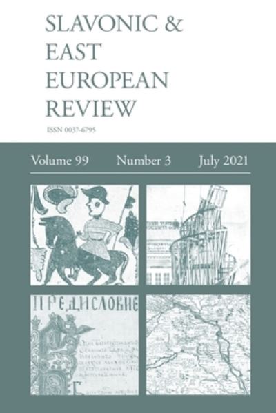 Cover for Dixon Simon · Slavonic &amp; East European Review (99 (Paperback Book) (2021)