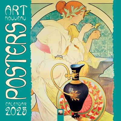 Cover for Art Nouveau Posters Wall Calendar 2025 (Art Calendar) (Calendar) [New edition] (2024)