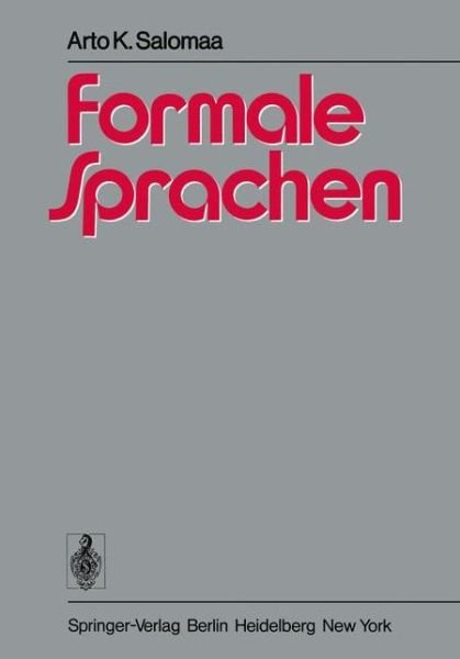 Cover for Arto K. Salomaa · Formale Sprachen (Paperback Bog) [German edition] (1978)