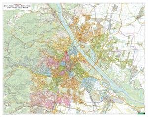 Cover for Freytag + Berndt · Wall map: Vienna 1:20,000, colored districts (Landkarten) (2022)