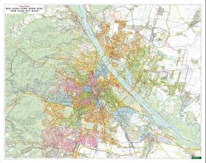 Wall map: Vienna 1:20,000, colored districts - Freytag + Berndt - Books - Freytag-Berndt - 9783707921304 - August 11, 2022