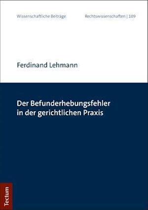 Cover for Lehmann · Der Befunderhebungsfehler in de (Book) (2018)