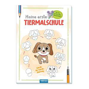 Cover for Trötsch Verlag GmbH &amp; Co.KG · Trötsch Malbuch Meine erste Tiermalschule Hund (Book) (2024)