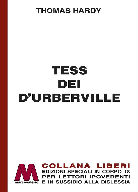 Cover for Thomas Hardy · Tess Dei D'urberville. Ediz. A Caratteri Grandi (Book)